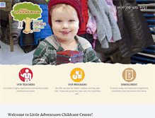 Tablet Screenshot of littleadventuresdaycare.com